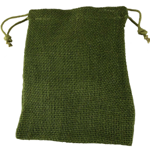 Burlap Bag, Small, Green Thumbnail