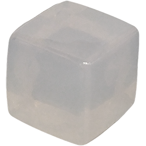 Ice Cube, 10mm, Transparent, White Thumbnail