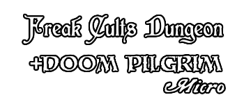 Freak Cults Dungeon & DOOM PILGRIM Micro logo