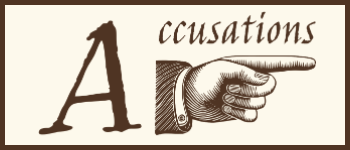 Accusations logo