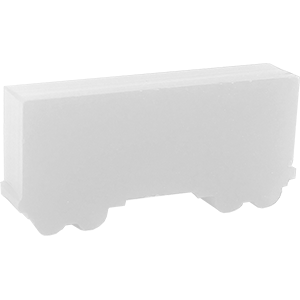Acrylic Train, Box Car, White Thumbnail