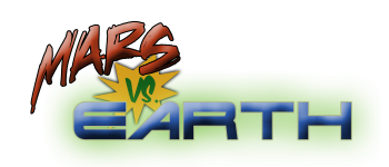 Mars vs. Earth logo