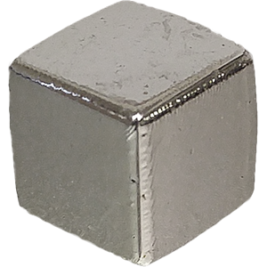 Ice Cube, 10mm, Opaque, Silver Thumbnail