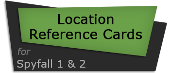 Location Reference Cards for Spyfall 1 & 2 logo