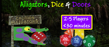 Alligators, Dice, and Doors logo