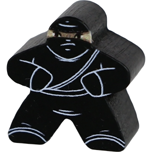 Ninja, Black - Character Meeple Thumbnail