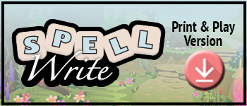 Spell Write - Print and Play logo