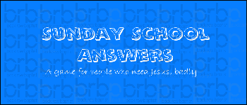 Sunday School Answers (Back Row Baptist Expansion) logo