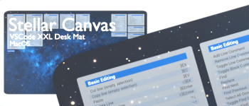 Stellar Canvas - VSCode MacOS XXL Desk Mat logo
