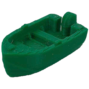 Motor Boat, Green Thumbnail