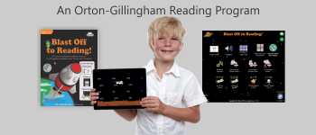 Blast Off to Reading Flash Cards logo