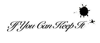 If You Can Keep It logo