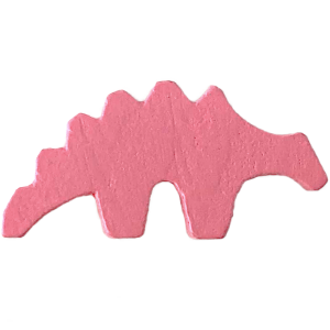 Dinosaur, Ankylosaurus, Wood, Pink Thumbnail