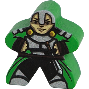 Swordsman, Green - Character Meeple Thumbnail