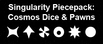 Singularity Piecepack 2 - Cosmos Dice & Pawns logo