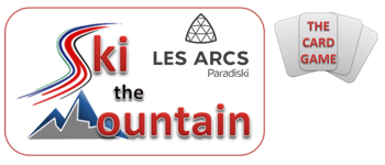 Ski the Mountain Card Game - Les Arcs, France logo