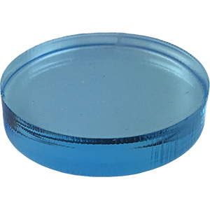 Disc, 18mm x 3mm, fluorescent blue  Thumbnail