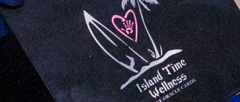 Island Time Wellness Love Oracle Cards - Poker Size - Black logo