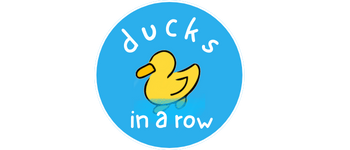 Ducks in a Row: a game of waterfowl play logo