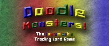 Doodle Monsters! The Customizable Trading Card Game logo