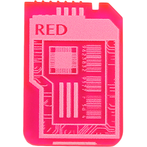 Keycard, Fluorescent Red Thumbnail
