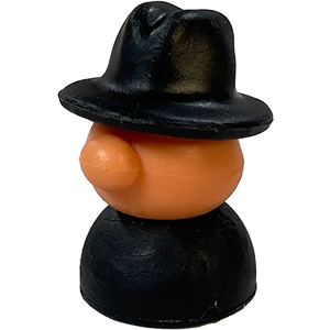 Fedora Person, Black, Light Thumbnail