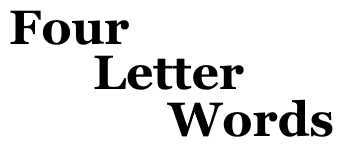 Four letter words logo