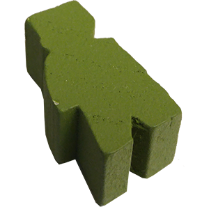 Figure, Wood, Green Thumbnail