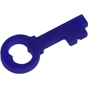 Padlock Key, Blue Thumbnail