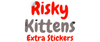 Risky Kittens - Extra Scratch Stickers logo