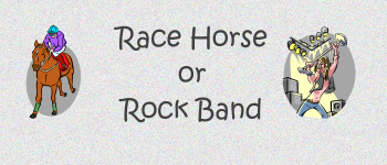 Race Horse or Rock Band logo