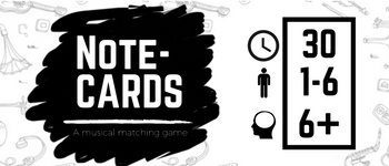 Note-Cards: A Musical Matching Game logo