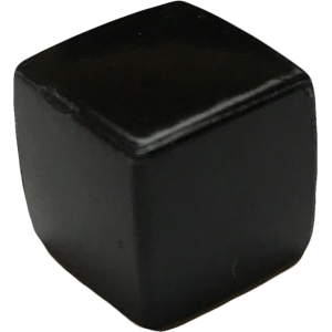 Ice Cube, 10mm, Opaque, Black Thumbnail