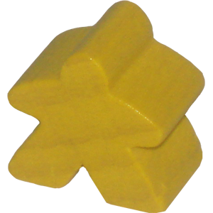 Meeple, Wood, Yellow Thumbnail