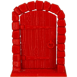 Hinged Stone Door, Red Thumbnail