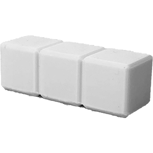 Block 1x3, White Thumbnail