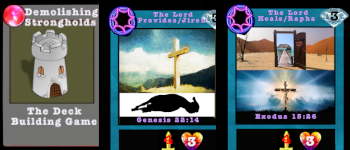 Demolishing Strongholds Deck Building Game 2-Player Set logo