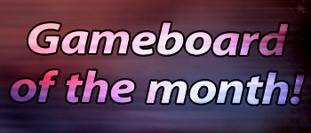 Mammary enhancements: Game Board of the Month! logo