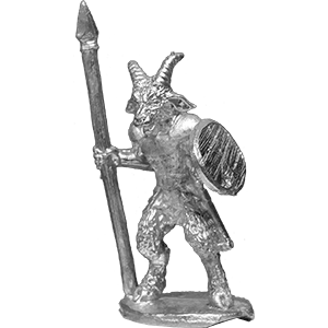 Goatman With Spear & Shield Thumbnail