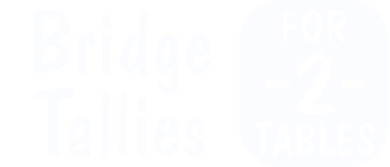 Bridge Tallies for 2 Tables logo