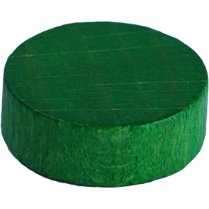 Disc, 15mm x 5mm, Green Thumbnail