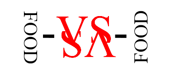 Food -VS- Food logo