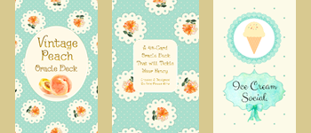 Vintage Peach Oracle Deck logo