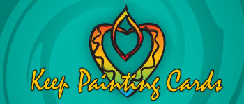 Creative Juices Arts Keep Painting Cards logo