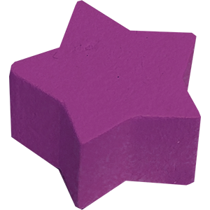 Star, Wood, Purple Thumbnail