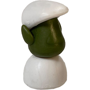 Flat Cap, White, Green Thumbnail