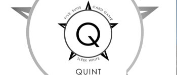 Quint Playing Cards - Sleek White logo