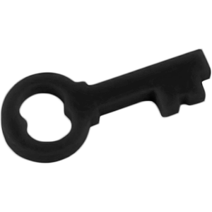 Padlock Key, Black Thumbnail