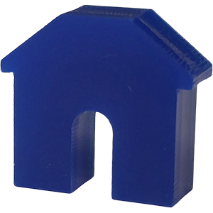 Building, Small, Blue Thumbnail