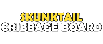 Skunktail Cribbage Board logo